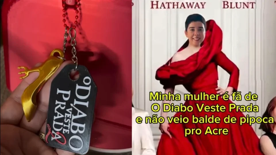 Engenheira cria ‘bolsa de pipoca’ em 3D para esposa assistir o filme O Diabo Veste Prada 2