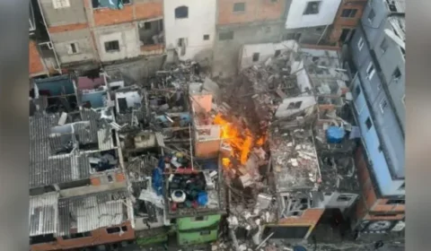 Explosão provoca incêndio e deixa feridos em São Paulo