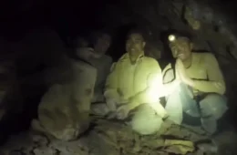 Cinco pessoas são resgatadas com vida após ficarem presas em caverna inundada no Laos