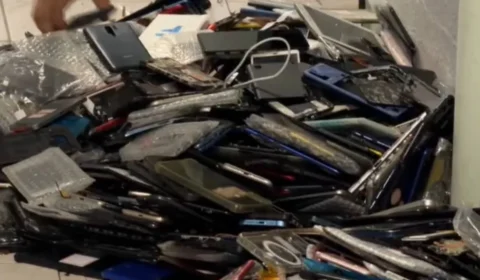 Operação da Polícia Civil apreende 8 mil celulares sem procedência na Baixada Santista
