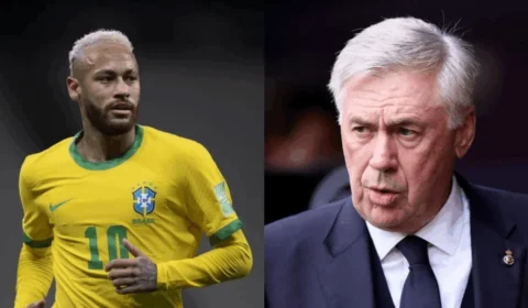 “Furacão Neymar” vira primeiro grande teste de Ancelotti na Seleção antes da Copa