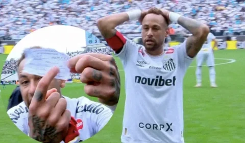 Santos é goleado pelo Coritiba em jogo marcado por confusão com Neymar