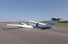 Avião faz pouso de emergência no Aeroporto de Vitória após falha no trem de pouso