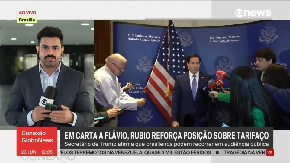 Carta de Marco Rubio acirra disputa comercial com Brasil