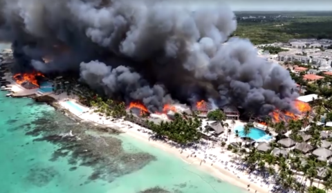 Incêndio em resort na República Dominicana deixa um morto e provoca evacuação de 1.700 pessoas