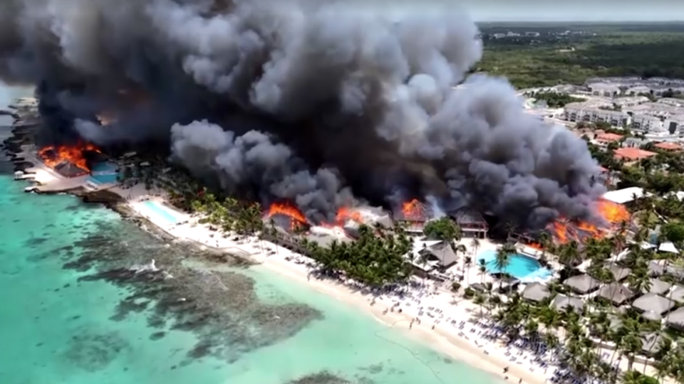 Incêndio em resort na República Dominicana deixa um morto e provoca evacuação de 1.700 pessoas