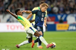 Japão surpreende em erro do Brasil e abre o placar no início do mata-mata do Mundial 2026