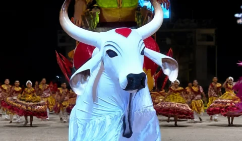 Parintins: Evolução do Boi Garantido levanta o Bumbódromo e resgata alma do festival