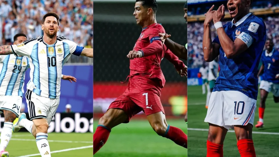 Messi e Mbappé dominam os holofotes, e Cristiano Ronaldo acaba ficando em segundo plano