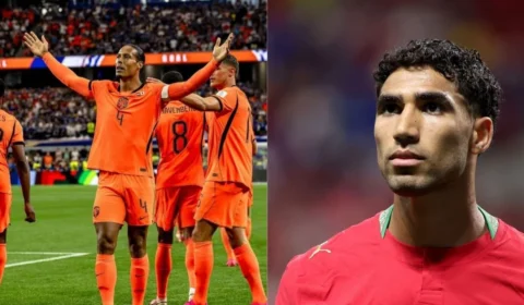Fim do 1º tempo: Holanda 0 x 0 Marrocos