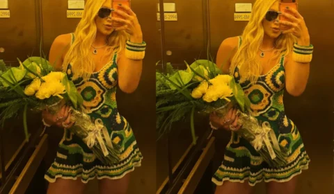 Virginia Fonseca recebe buquê de flores após jogo da Seleção e comentário de Vini Jr. movimenta redes sociais