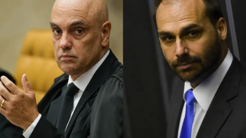 Alexandre de Moraes nega recurso e mantém julgamento de Eduardo Bolsonaro nesta terça-feira
