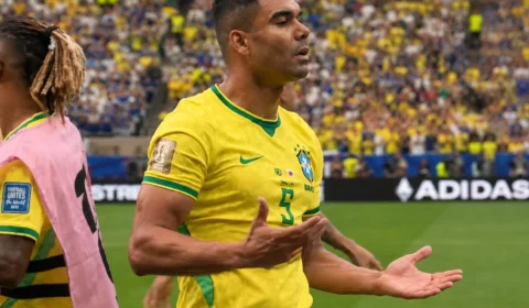 ‘6 7’ ou ‘Six Seven’: entenda o meme da comemoração de Casemiro no jogo do Brasil