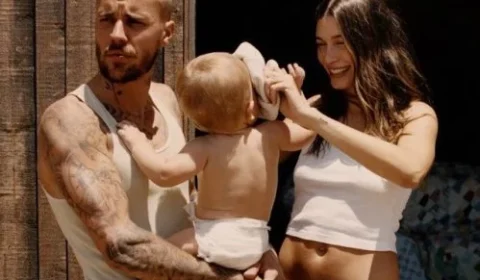 Filho de Justin Bieber experimenta doce brasileiro pela primeira vez e reação viraliza nas redes
