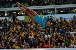 Rebeca Andrade volta a brilhar e garante vaga em final do salto no Pan-Americano