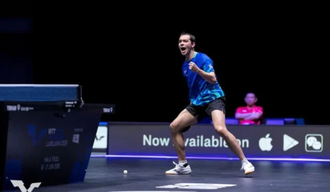 Hugo Calderano cai na final e perde chance do tri no WTT da Eslovênia