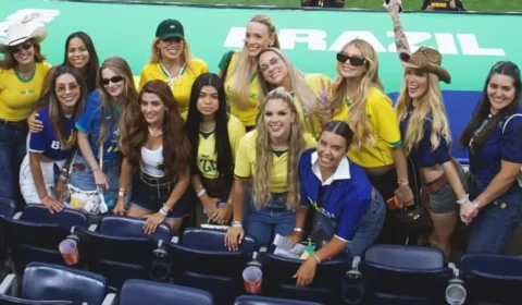 Esposas de jogadores celebram classificação do Brasil em foto marcante após virada