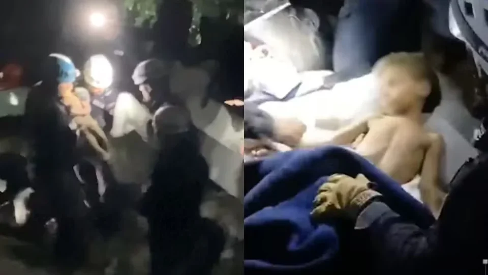 Criança é resgatada com vida seis dias após terremotos na Venezuela e emociona o país