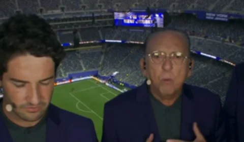 Galvão Bueno perde a paciência na estreia pelo SBT e dispara ao vivo: “Pior lugar que já fiquei”