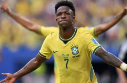 Vini Jr. é eleito o 3º melhor jogador da fase de grupos do Mundial 2026