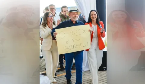 Lula aparece com cartaz “Pix é do Brasil” e transforma sistema de pagamento em bandeira política