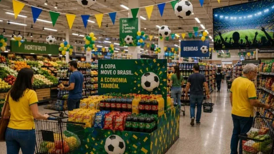 Mundial deve movimentar R$ 4,3 bilhões no varejo brasileiro, mas juros altos mudam perfil de consumo