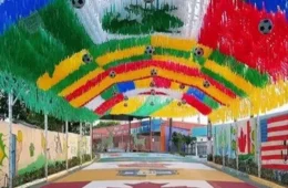 Garis artistas inauguram “Rua do Futebol” em Manaus