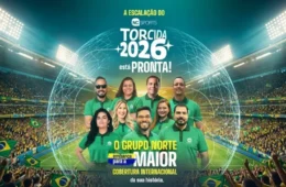 Acompanhe ao vivo o avião da delegação da equipe do Grupo Norte para o Mundial 2026