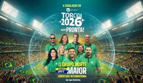Acompanhe ao vivo o avião da delegação da equipe do Grupo Norte para o Mundial 2026