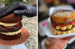 X-Bolo, Cake Burger e Sweet Burger: novo viral gastronômico impulsiona confeiteiros em todo o Brasil