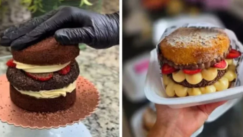 X-Bolo, Cake Burger e Sweet Burger: novo viral gastronômico impulsiona confeiteiros em todo o Brasil