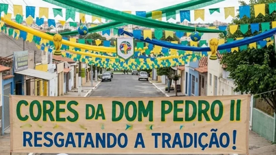 Jovens lideram o projeto ‘Cores da Dom Pedro II’ e resgatam tradição de pintar as ruas para o torneio mundial em Campina Grande