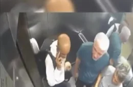 Absurdo em Cuiabá: Policial civil aposentado é flagrado por câmera agredindo idoso de 62 anos dentro de elevador