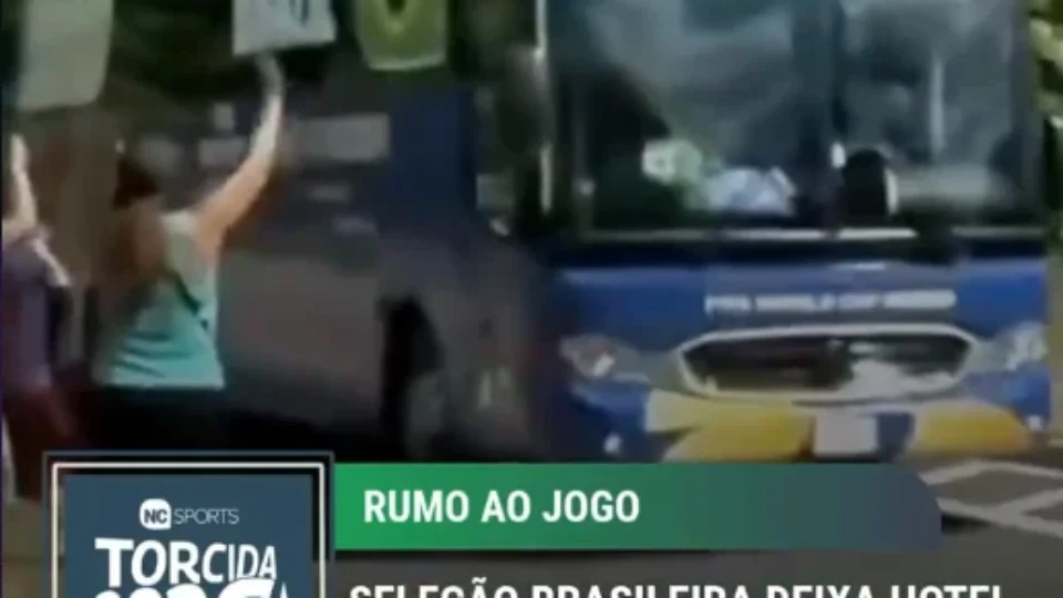 Seleção Brasileira deixa hotel em Nova Jersey e segue para o MetLife Stadium sob o apoio de torcedores sul-americanos