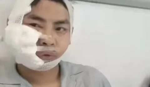 Momento de terror: tubarão de 3 metros ataca turista durante experiência em aquário