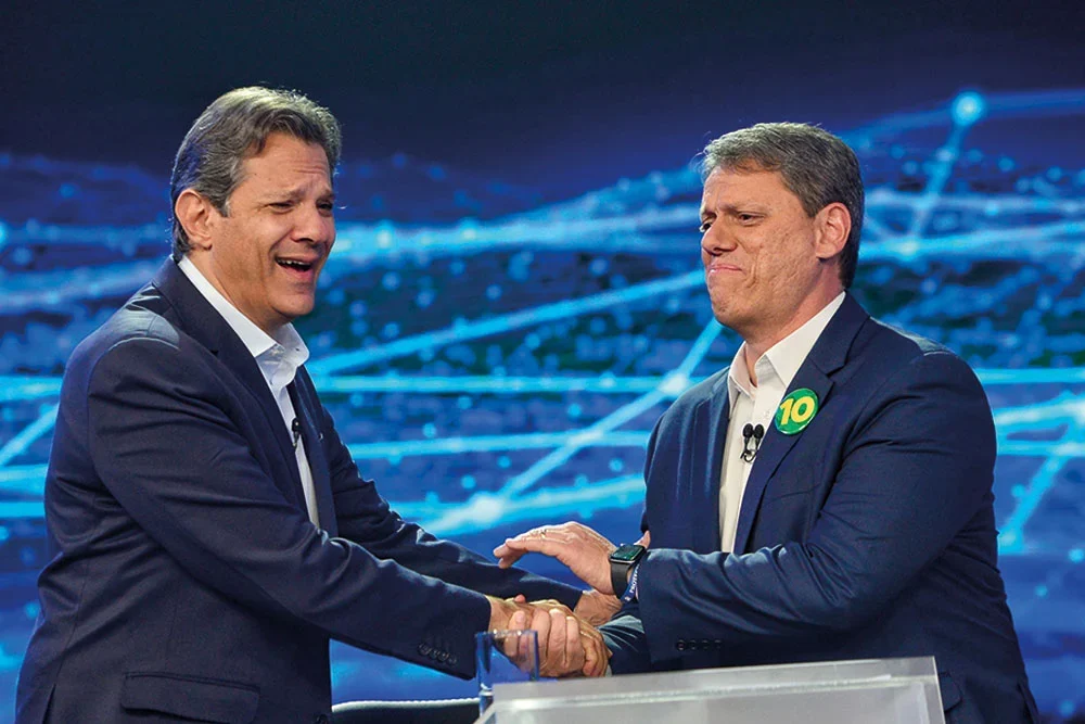 São Paulo se afunila: Tarcísio de frente, Haddad de lado