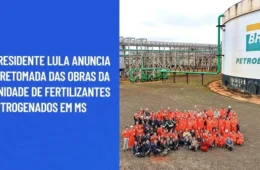 Lula assina contratos para retomar obra em fábrica de fertilizantes
