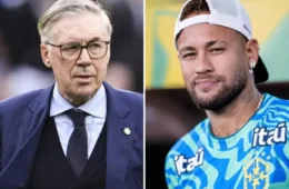 Ancelotti aguarda Neymar e projeta retorno do craque para duelo decisivo contra a Escócia