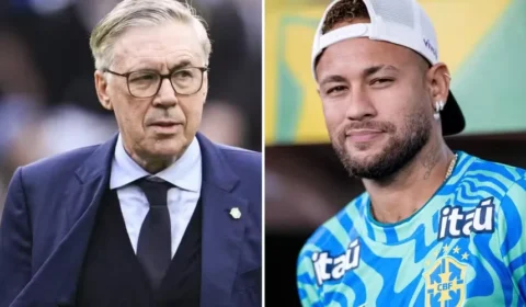 Ancelotti aguarda Neymar e projeta retorno do craque para duelo decisivo contra a Escócia