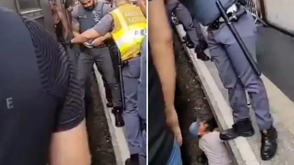 Mulher cai entre trem e plataforma durante superlotação na Linha 9-Esmeralda e é salva por passageiros