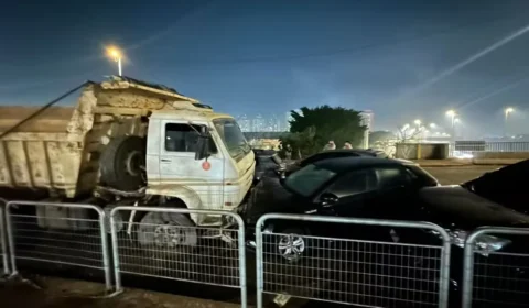 Disputa entre caminhoneiros termina em grave acidente na Ponte Aricanduva e deixa feridos em São Paulo