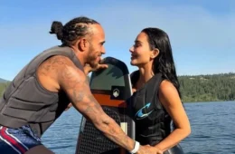 Kim Kardashian integra filhos à relação com Lewis Hamilton