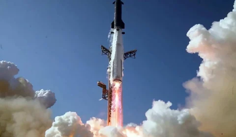 O maior foguete do mundo vai decolar de novo? Starship encara teste decisivo da SpaceX nesta quinta