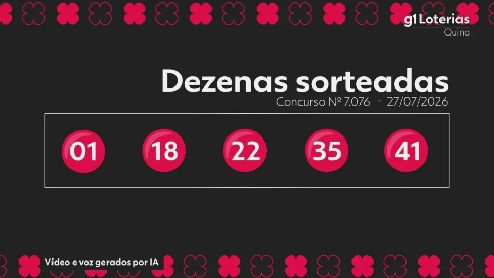Quina 7076 acumula e prêmio sobe a R$ 25 milhões