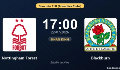 Nottingham Forest e Blackburn duelam hoje em teste decisivo na pré-temporada