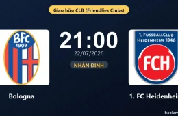 Bologna e Heidenheim testam táticas em amistoso decisivo hoje