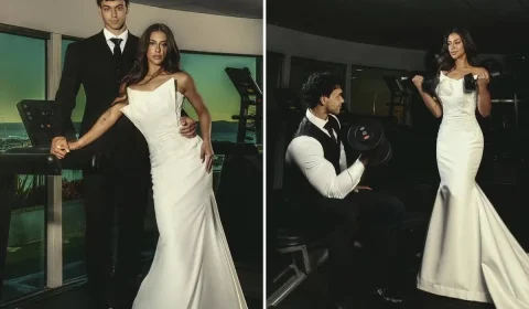 Filho de Carla Perez e Xanddy anuncia casamento e surpreende com ensaio em academia