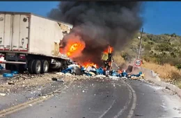 Motorista morre carbonizado em grave acidente no trecho mais letal da BR-251 em Minas Gerais