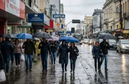 Chuva intensa e frio mudam rotina em Florianópolis