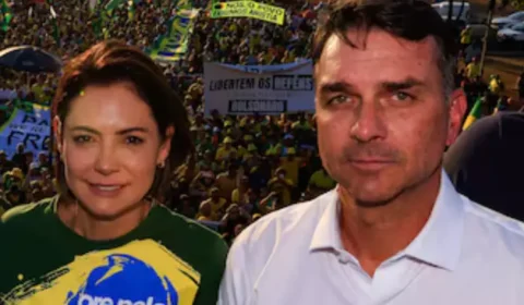 Após crise, Flávio Bolsonaro diz que aguarda “tempo dela” para Michelle entrar na campanha